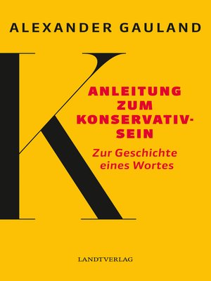 cover image of Anleitung zum Konservativsein